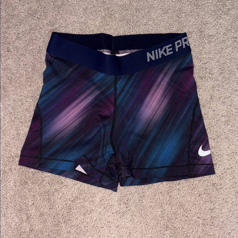 Nike Pro Blue and Purple Athletic Spandex